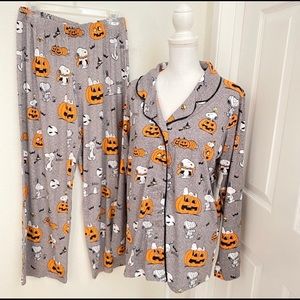 Peanuts Halloween Pajama Set sz Large